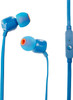 JBL T110 Pure Bass In-Ear Headphones - Blue | JBLT110BLU