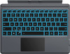 MoKo Type Cover Fit Microsoft Surface Pro 9 & Pro 9 5G 13" 2022/Pro 8/Pro X, Ultra-Slim Wireless Bluetooth Tablet Keyboard with Trackpad, 7-Color LED Backlit, Built-in Rechargeable Battery, Dark Gray | P840034692716