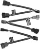 Thermaltake TtMOD 4 Pin Y-Cable for PC PWM Fan- 3 Pack 110mm | AC-060-CO1OTN-F1