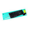 HEATZ ZK12 wireless keyboard and mouse combo in black with ergonomic compact design