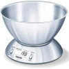 Beurer KS 54 Kitchen Scale Kitchen Scale with large, Brushed Stainless Steel Bowl | KS 54