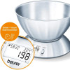 Beurer KS 54 Kitchen Scale Kitchen Scale with large, Brushed Stainless Steel Bowl | KS 54