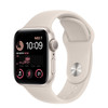 Apple Watch SE 2nd Gen (GPS) 40mm Starlight Aluminum Case with Starlight Sport Band | MNJP3VC/A