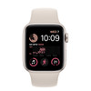 Apple Watch SE 2nd Gen (GPS) 44mm Starlight Aluminum Case with Starlight Sport Band | MNJX3VC/A