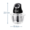 Russell Hobbs Desire Matte Black Mini Chopper 200W | 24662-56