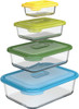 Joseph Joseph Nest Glass Storage Dishes-Multi-Colour Set | 81060