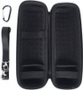 CRUVURBI Hard Case for JBL Flip 6 Bluetooth Speaker Shockproof Protective Cover Dustproof Bag with Shoulder Strap - Black
