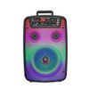KAKU KSC-688 wireless Bluetooth party speaker with colorful LED lights 8 inch woofer and karaoke mic input
