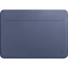 WiWU Skin Pro II Pu Leather Sleeve For Macbook 13.3" - Navy Blue | SPIIPLSM13.3NB
