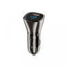 WiWU PC500 Dual Port USB+Type C PD 72W Car Charger - Gray| PC500G