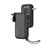 WiWU 3 In 1 US+UK+EU 22.5W Quick Wall Charger And 10000 mAh Power Bank With Built-in Cable - Black | JC-23BLK