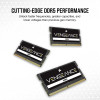 Corsair VENGEANCE DDR5 Sodimm 64GB 2x32GB DDR5 4800MHz C40 , Black | CMSX64GX5M2A4800C40