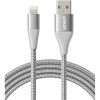 Anker - Powerline+ II USB-A to Lightning Cable 6-ft - Silver | A8453H43-SL