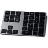 Satechi Bluetooth Extended Numeric Keypad – Slim Rechargeable 34-Key Numberpad,Space Gray| ST-XLABKM