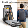 Kingsons Simple Design Backpack Ks3207w, 15.6 Inch, Light Gray | KS3207W