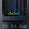 Micropack Akm-240w 3 Modes Wireless Combo Keyboard & Mouse, Backlit 7 Colors Rechargeable,Black | AKM-240W