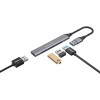 Porodo Blue 4 in1 USB-A Hub to 1 x USB-A 3.0 5Gbps and 3 x USB- A 2.0 480Mbps | PB-USBA4H-BK