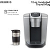 Keurig Travel Mug Fits K-Cup Pod Coffee Maker, 1 Count (Pack of 1), Stainless Steel | 120302