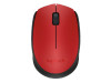 Logitech M170 Wireless Mouse for PC, Mac, Laptop, 2.4 GHz with USB Mini Receiver, Optical Tracking, 12-Months Battery Life, Ambidextrous - Red | ‎910-004941
