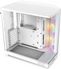 NZXT H6 FLOW RGB Compact Dual-Chamber Mid-Tower Airflow Case, White | CC-H61FW-R1