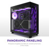 NZXT H6 Flow RGB Compact Dual-Chamber Mid-Tower Airflow Case | Includes 3 X 120mm RGB Fans Black | CC-H61FB-R1