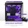 NZXT H6 Flow RGB Compact Dual-Chamber Mid-Tower Airflow Case | Includes 3 X 120mm RGB Fans Black | CC-H61FB-R1