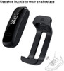 HUAWEI Band 3e Smart Fitness Activity Tracker, Dual Wrist & Footwear Mode, 5ATM Water Resistance for Swim, Professional Running Guidance, Black, One Size
