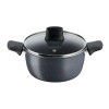 Tefal Hard Stone 8 pc set stewpots 20/22/28 cm, shallow pan 26 cm+lid |D4549283