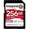 Kingston 256GB Canvas React Plus SDXC UHS-II 300R/260W U3 V90 for Full HD/4K/8K | SDR2/256GB