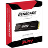 Kingston Fury Renegade 500GB PCIe Gen 4.0 NVMe M.2 Internal Gaming SSD with Heat Sink | SFYRSK/500G