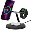 Belkin 3-in-1 Wireless Charger with Official MagSafe Charging 15W,Black | WIZ017VFBK