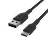 Belkin Boost Charge USB-A to USB-C Cable Braided, 2M, Black | CAB002BT2MBK