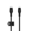Belkin Boost charge Pro Flex Braided USB Type C to Lightning Cable -3M,Black| CAA011bt3MBK