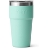 YETI Rambler 16 oz Stackable Pint, Vacuum Insulated, Stainless Steel with MagSlider Lid, Seafoam