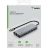 Belkin Connect USB Type-C 6-In-1 Multiport Adapter ,Grey | AVC008BTSGY