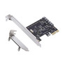 PCI Express SATA 3.0 Controller Card, 2-Port PCIe to SATA III 6GB / s Built-in Adapter Converter, PCI-E to SATA 3.0 Disk Array Card，with Small Bracket and 2 SATA Cable Support SSD and HDD