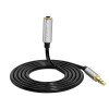 Promate 3‐in‐1 Auxiliary cable kit+3.5mm Audio Cable+Cable Splitter+Cable Extender | AUXKIT.BLACK