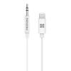 Promate MFi-certified 3.5mm Stereo Audio Cable with Lightning Connector 1M ,White |  AUDIOLINK-LT1.WHITE