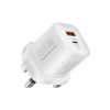 Promate 33W Power Delivery GaNFast Charging Adapter , White | POWERPORT-33.EU.WHITE