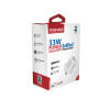 Promate 33W Power Delivery GaNFast Charging Adapter , White | POWERPORT-33.EU.WHITE