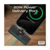 Promate Powerup-I, 5000mAh Ultra Compact 20W Power Bank With Built-In Lightning , Black | POWERUP-I.BLACK