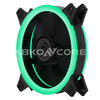 ABKONCORE FAN For Gaming Case 3in1 KIT DOUBLE RING LED Fans, RED, GREEN, BLUE