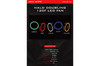 ABKONCORE FAN For Gaming Case 3in1 KIT DOUBLE RING LED Fans, RED, GREEN, BLUE
