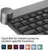 Logitech Craft Advanced Wireless Keyboard with Creative Input Dial and Backlit Keys, Dark grey and aluminum