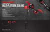 Stereo Gaming earbuds with microphone, GE-109 for Smartphone, PC, PS4, Xbox One, cable 1.2m
