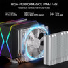 Redragon HODUR C218 ARGB dual tower CPU air cooler with 120mm RGB fan and six copper heat pipes