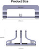 UGREEN 60643 dual slot aluminum vertical laptop stand holder space gray desktop organizer