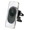 WIWU CH-315 black magnetic wireless charging car mount 15W MagSafe compatible air vent phone holder
