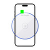 WIWU WI-W012 Quantus white 15W wireless charger aluminum acrylic starry design front view