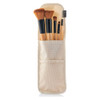 InnovaGoods Set of Wooden Make-up Brushes with Carry Case Miset 5 Pieces | V0103202